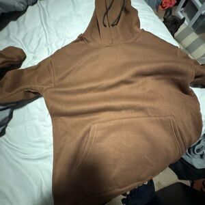 Brown Hoodie with Front Pocket